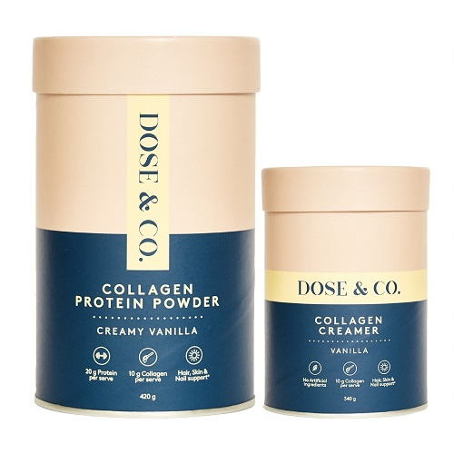 Dose & Co Collagen Creamer Protein Combo Sprint Fit NZ