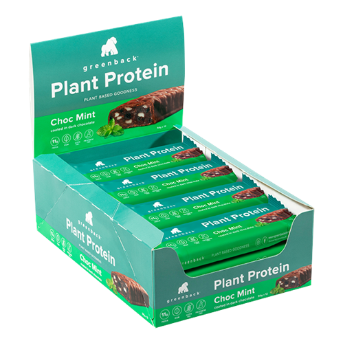 Greenback Plant Based Protein Bars Sprint Fit Nz