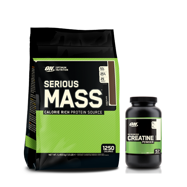Optimum Nutrition Serious Mass Creatine Powder Combo Sprint Fit NZ