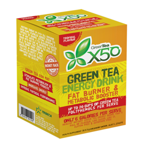 X50 GREEN TEA TROPICAL NEW FORMULA